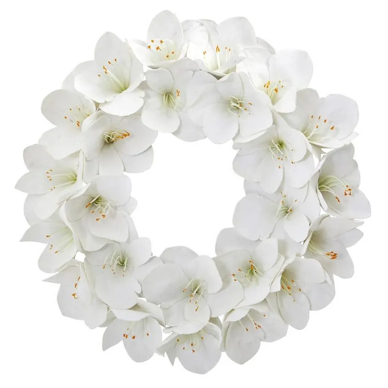 24"  Amaryllis Artificial Wreath