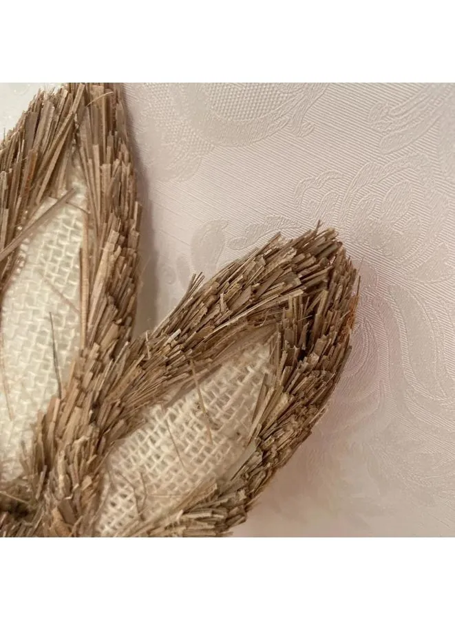 35cm Handmade Straw Rabbit Straw Bunny for Easter Day Artificial Animal Home Furnishing Shop Decoration