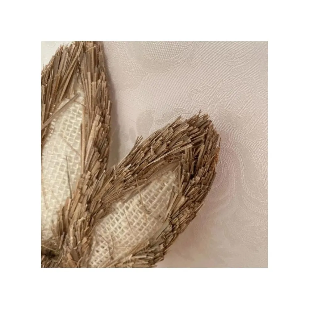 35cm Handmade Straw Rabbit Straw Bunny for Easter Day Artificial Animal Home Furnishing Shop Decoration