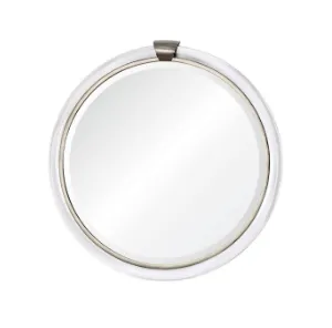 Acrylic & Nickel Round Mirror by Mirror Home