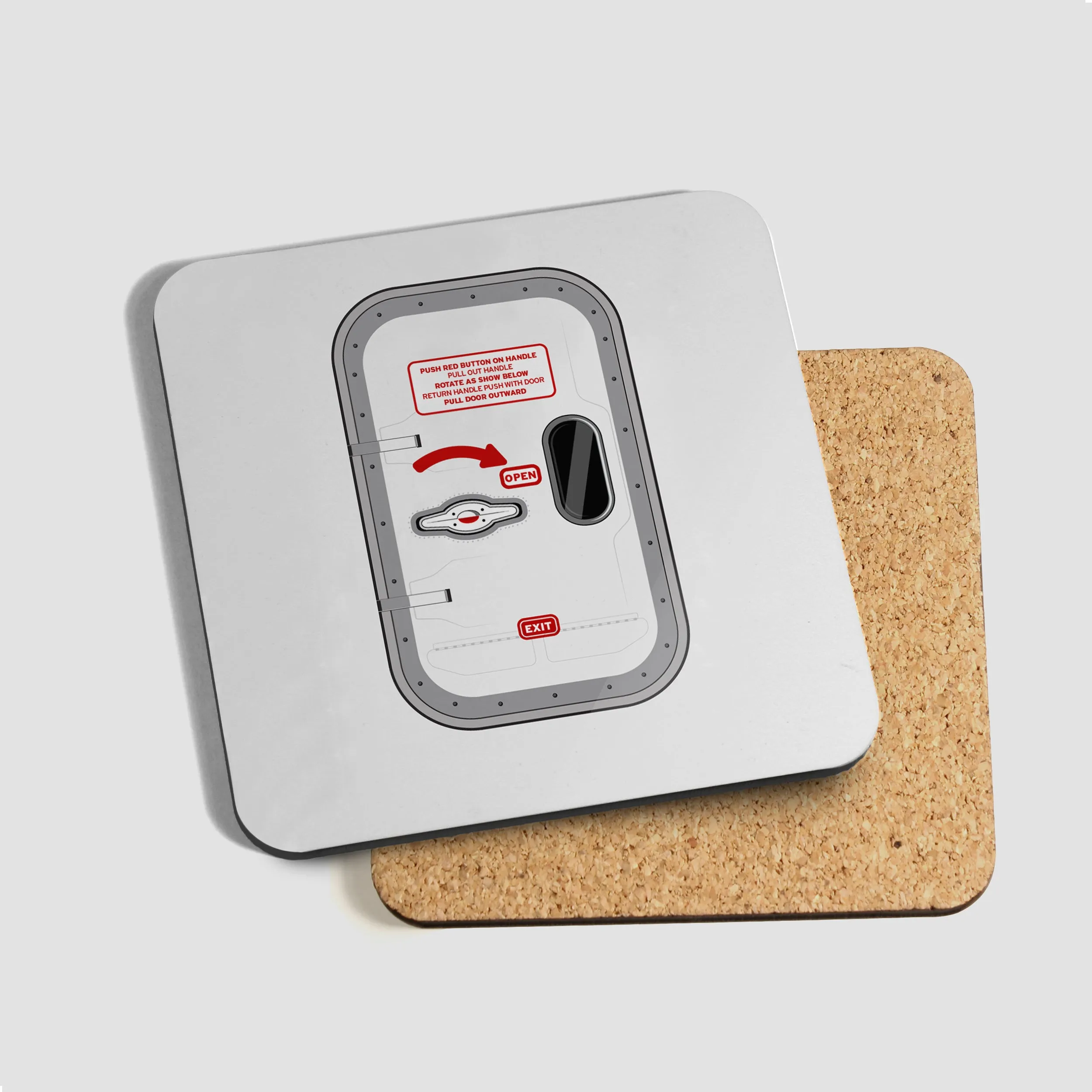 Airplane Door Icon - Coaster