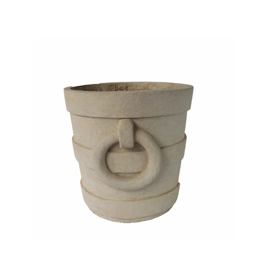 Anderson Teak PL-R1818 Aztec Round Medium Planter
