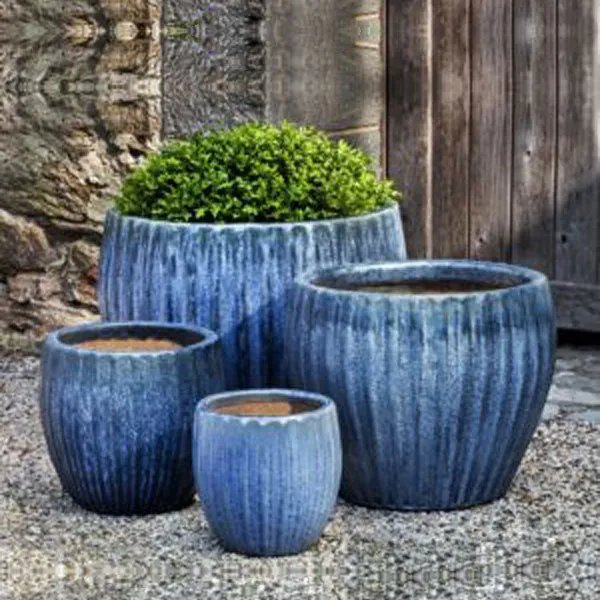 Andromeda Planter - Blue Pearl - Set of 4 Campania International
