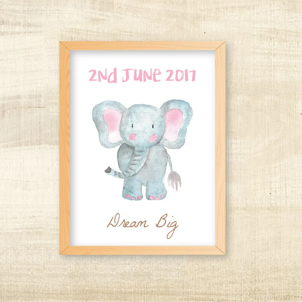 Animal Themed Wall Art, Pink