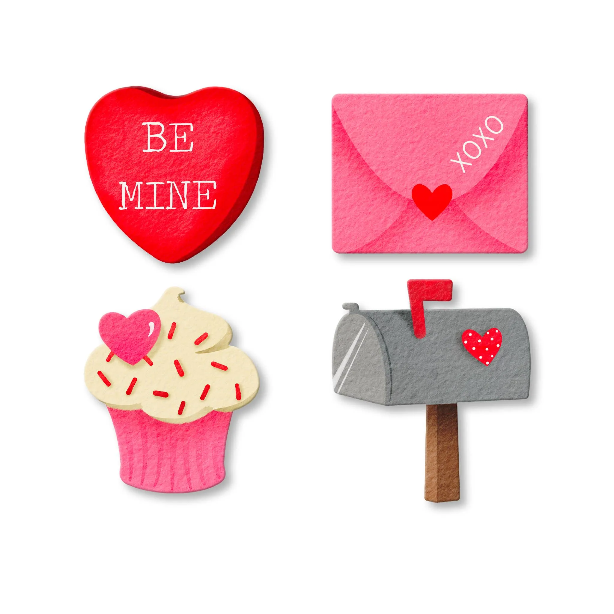 Be Mine Magnets Set of 4