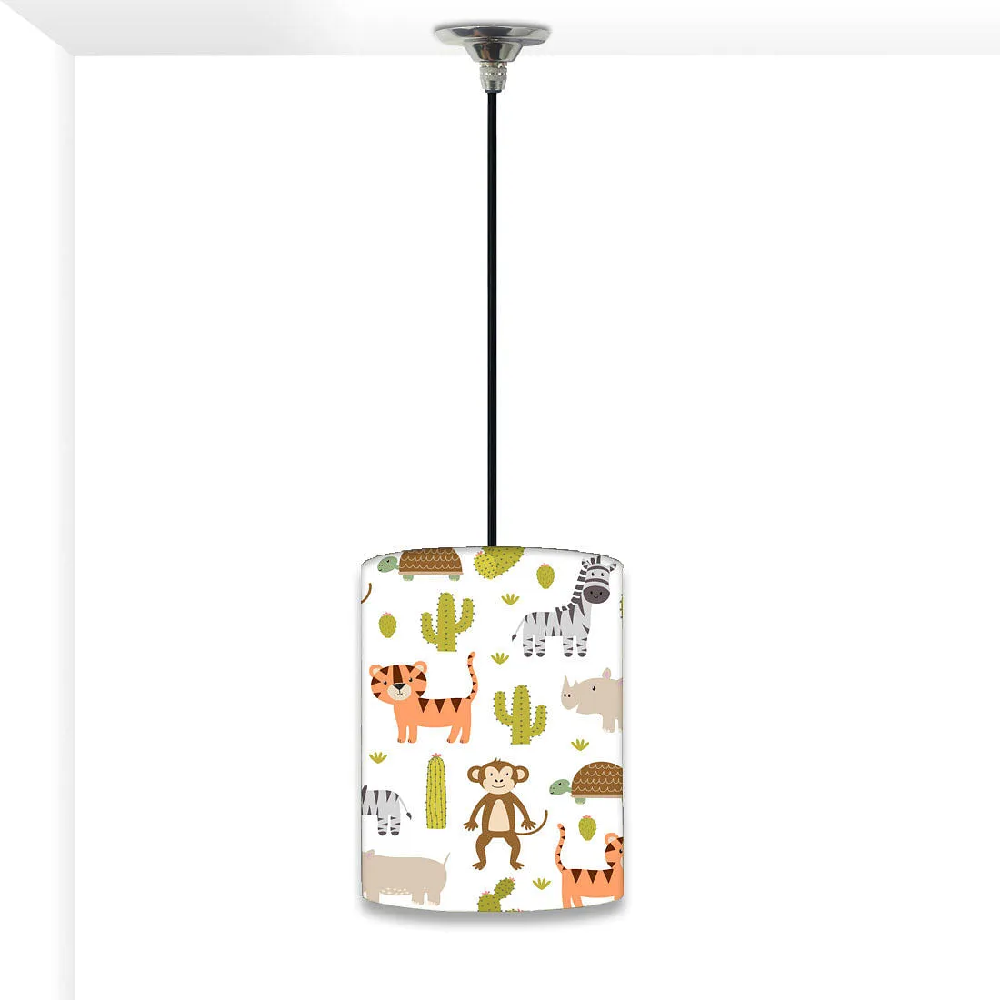 Beautiful Kids Ceiling Pendant Lamp - Monkey and Lion