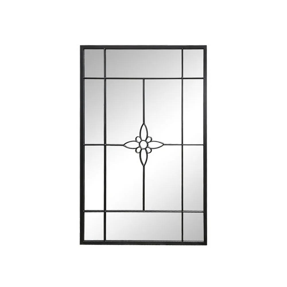 Black Metal Window Mirror