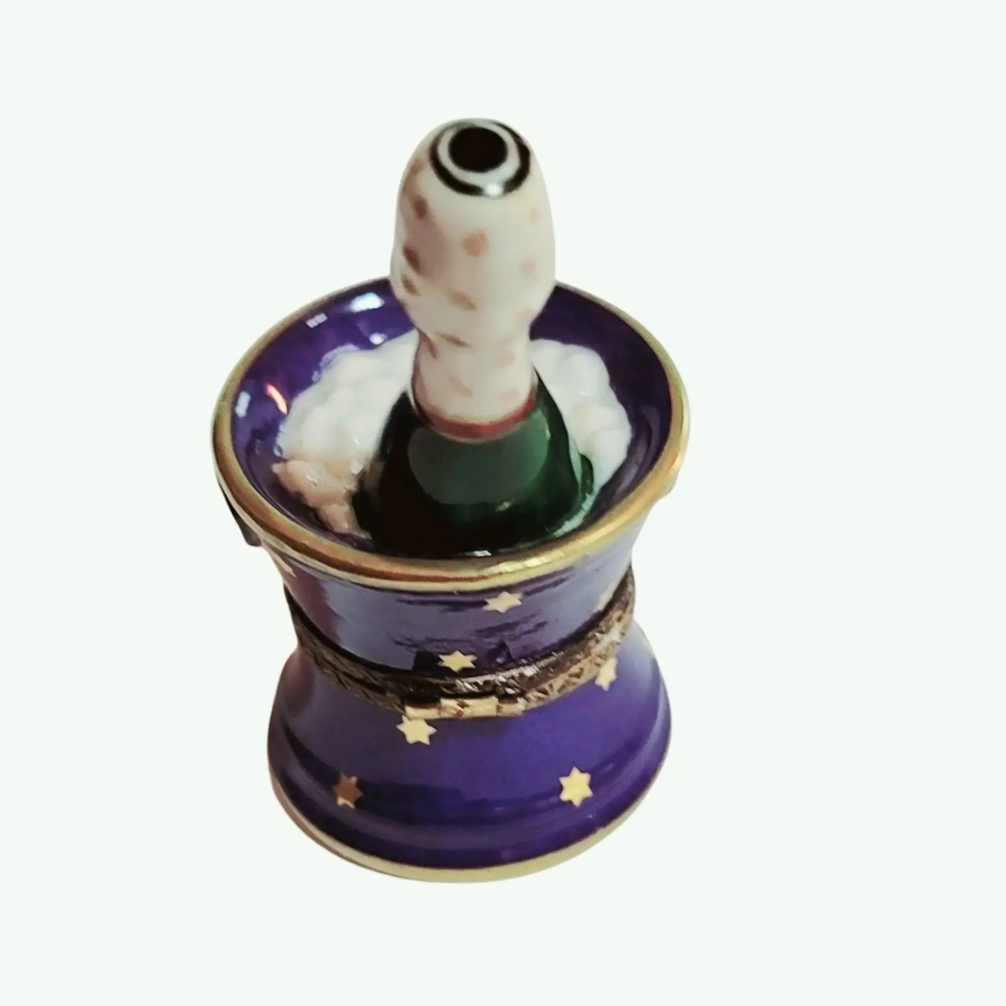 Blue Bucket of Brut Champagne on Ice