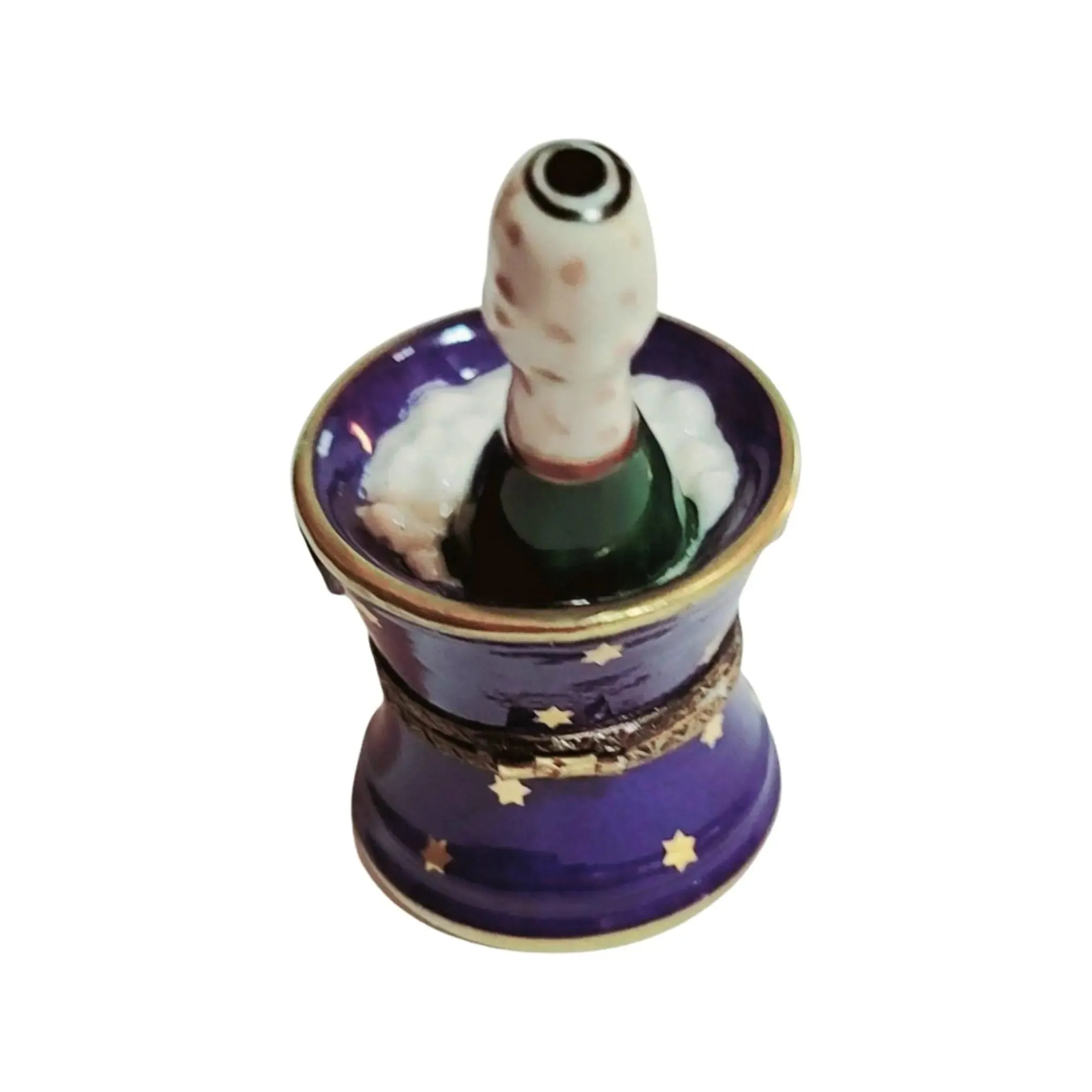Blue Bucket of Brut Champagne on Ice
