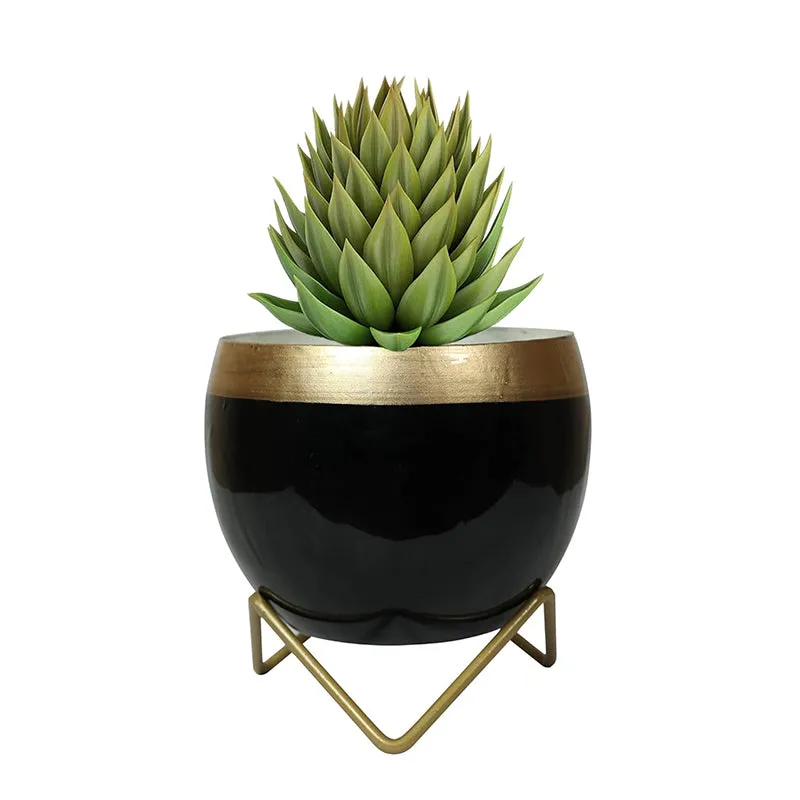 Brita Planter With Stand - Black