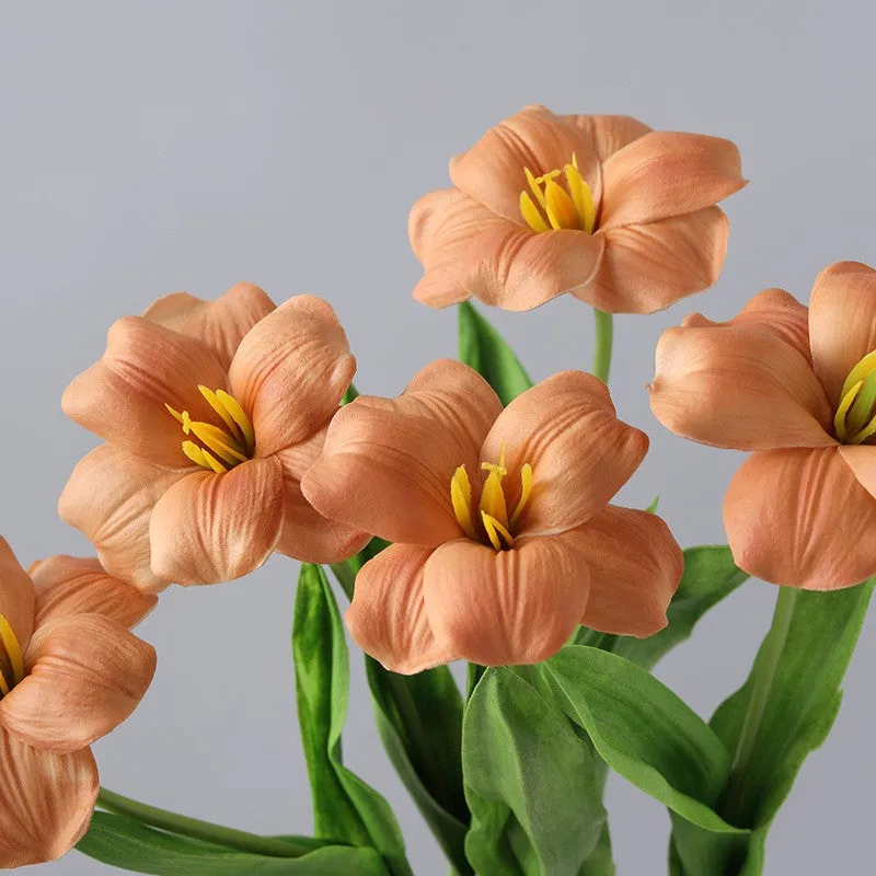 Bulk 17" Bloom Tulip Stems Real Touch Artificial Flowers Wholesale