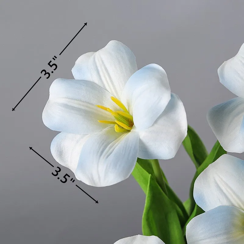 Bulk 17" Bloom Tulip Stems Real Touch Artificial Flowers Wholesale