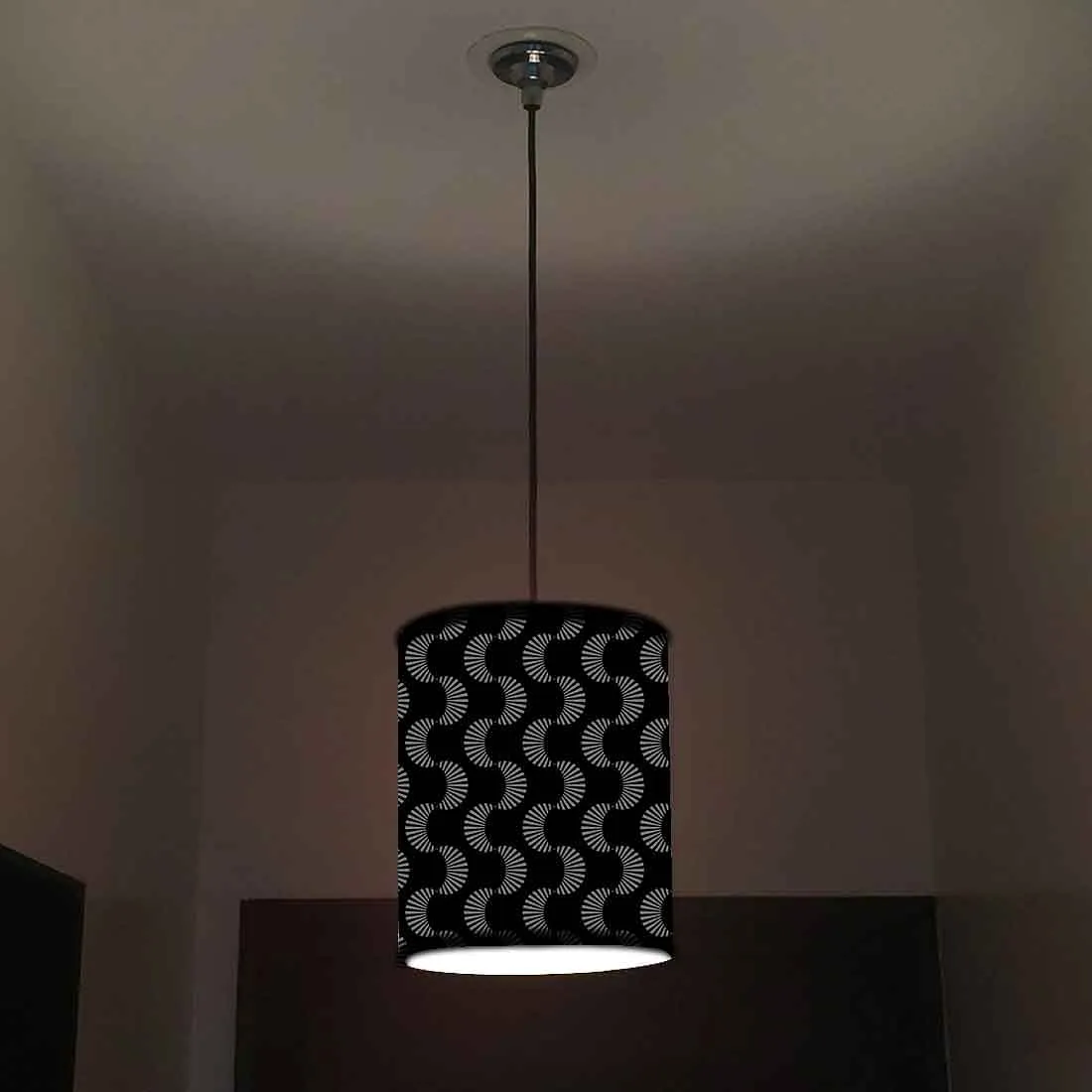 Ceiling Hanging Pendant Lamp Shade - Black Retro Design