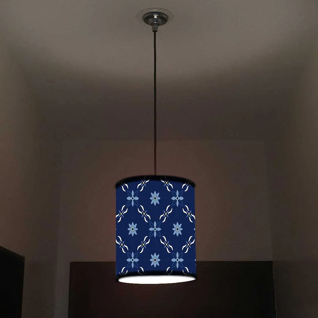 Ceiling Hanging Pendant Lamp Shade - Floral Pattern