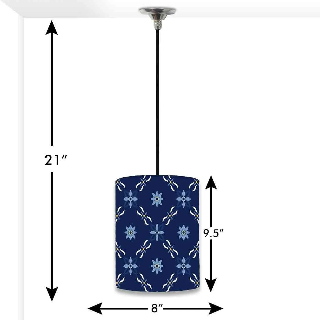 Ceiling Hanging Pendant Lamp Shade - Floral Pattern
