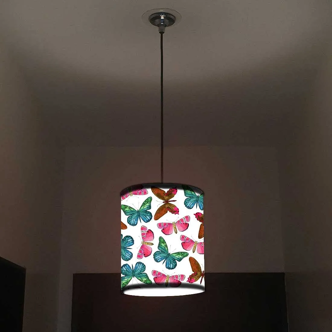 Ceiling Hanging Pendant Lamp Shade - Watercolor Butterfly