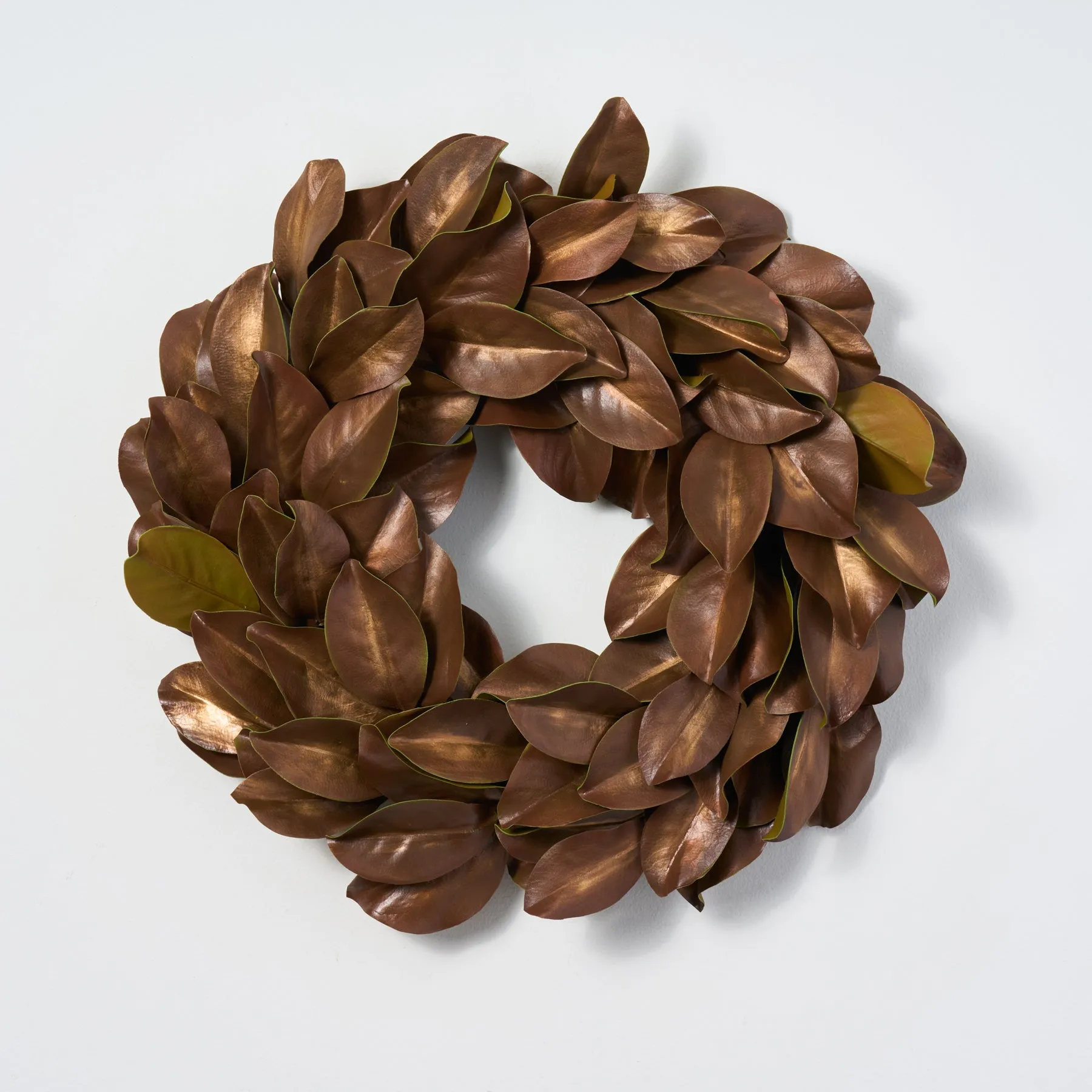 Classic Real Touch Golden Brown Magnolia Fall Front Door Wreath - Available in 2 Sizes