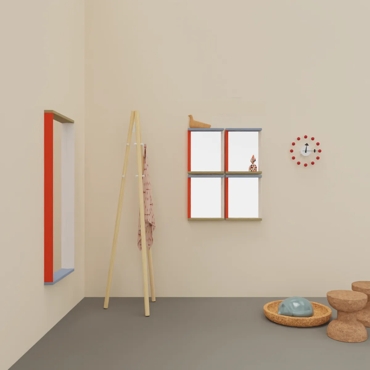 Colour Frame Mirror