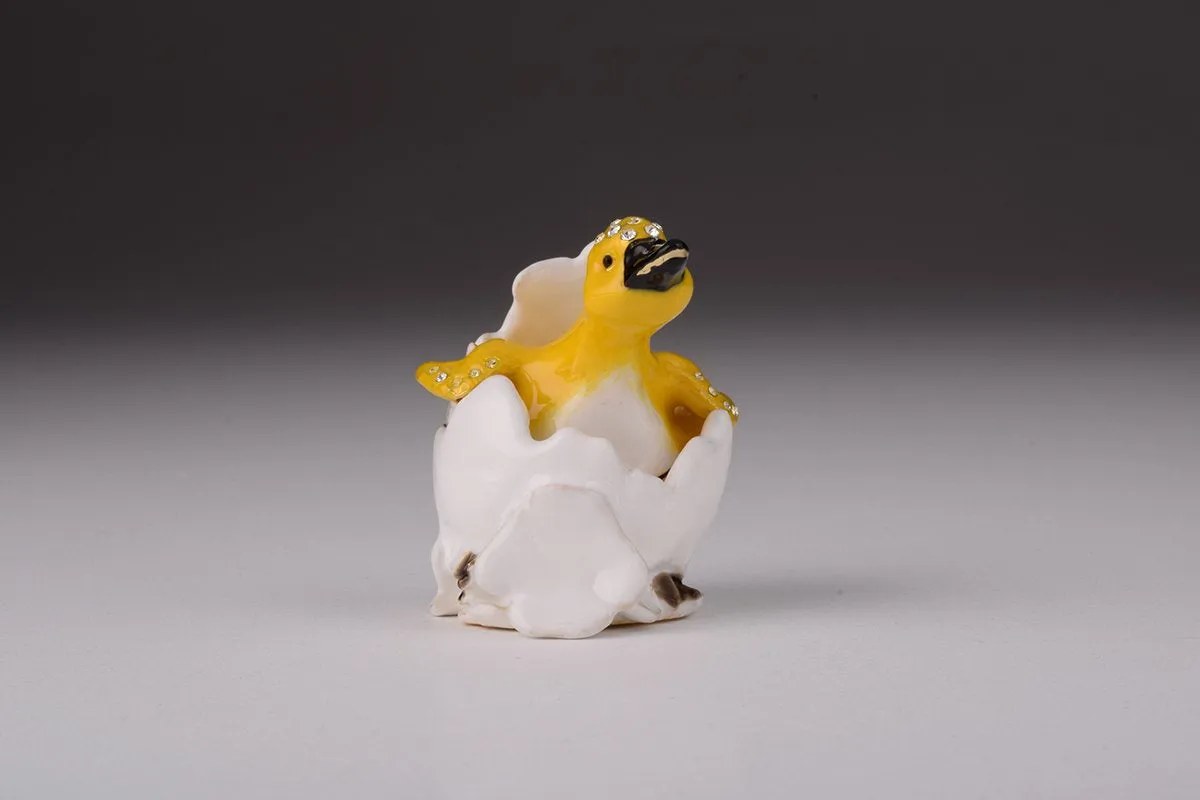 Duck Coming out of Eggshell