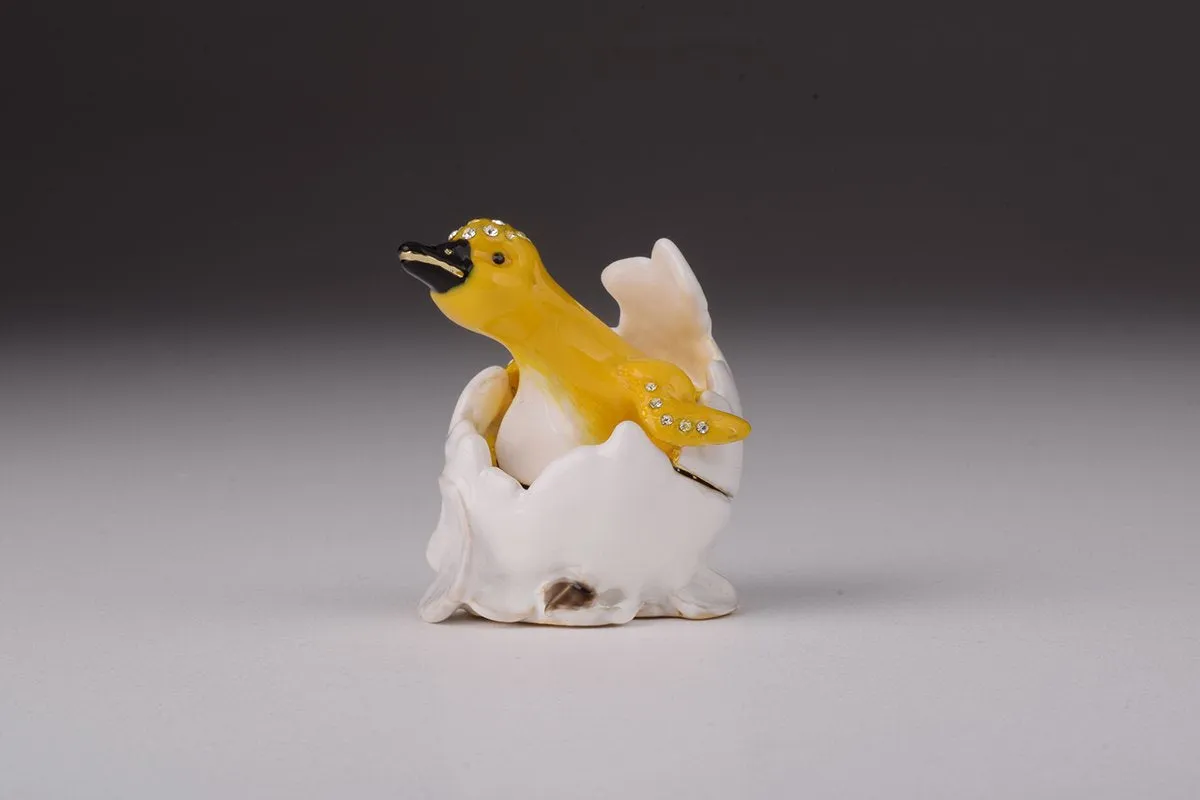 Duck Coming out of Eggshell