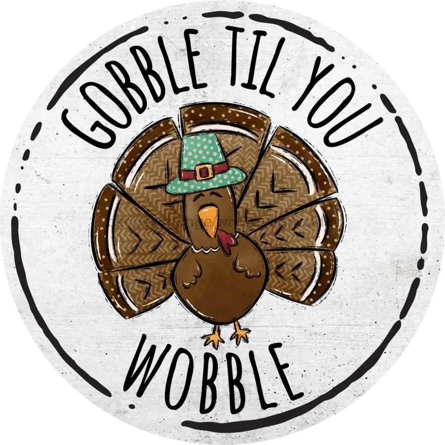 Fall Sign, Thanksgiving Sign, DECOE-4531, Door Hanger, 18" Wood Round