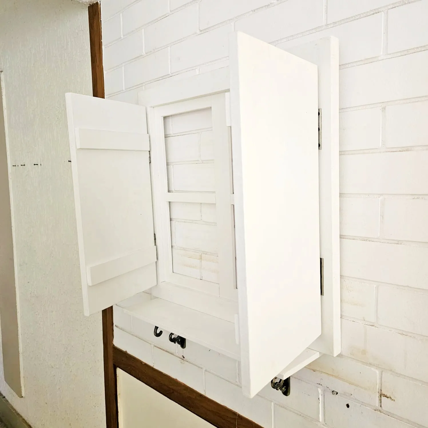 Faux Window-Planter Stand - For Wall Decor  - Space Saving & Durable