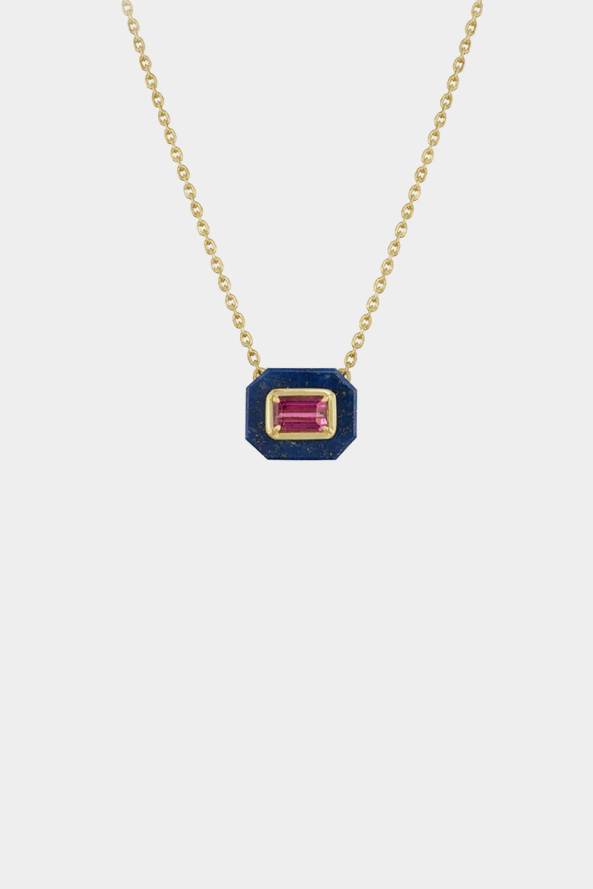Frames Necklace, Rubellite