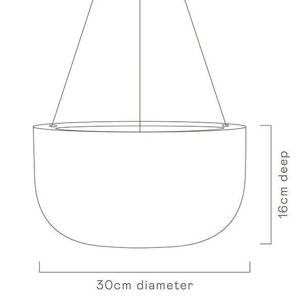 Glazed Earth Hanging Planter - Angus and Celeste