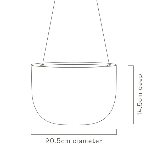 Glazed Earth Hanging Planter - Angus and Celeste