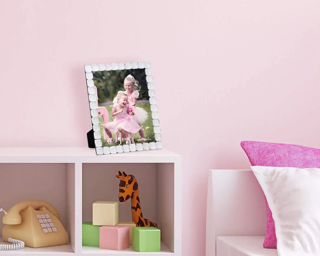 Glittered Decorative Jewel Picture Frame, Photo Display & Home Décor (8x10)