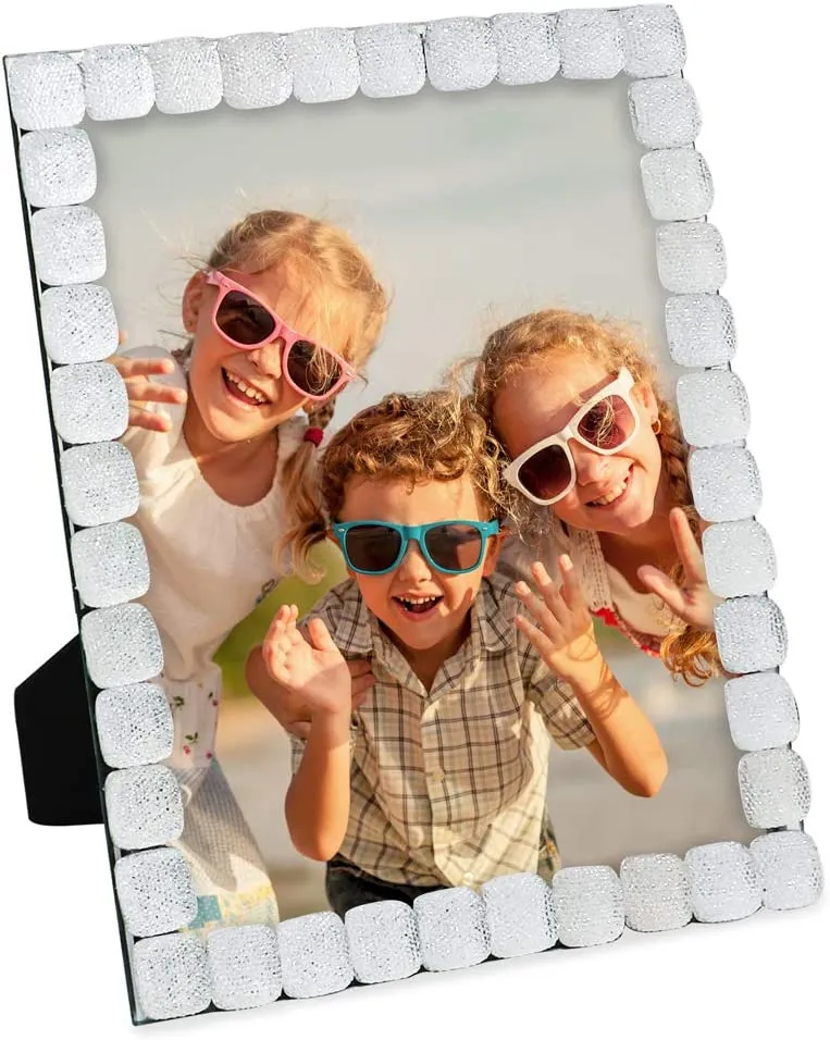 Glittered Decorative Jewel Picture Frame, Photo Display & Home Décor (8x10)