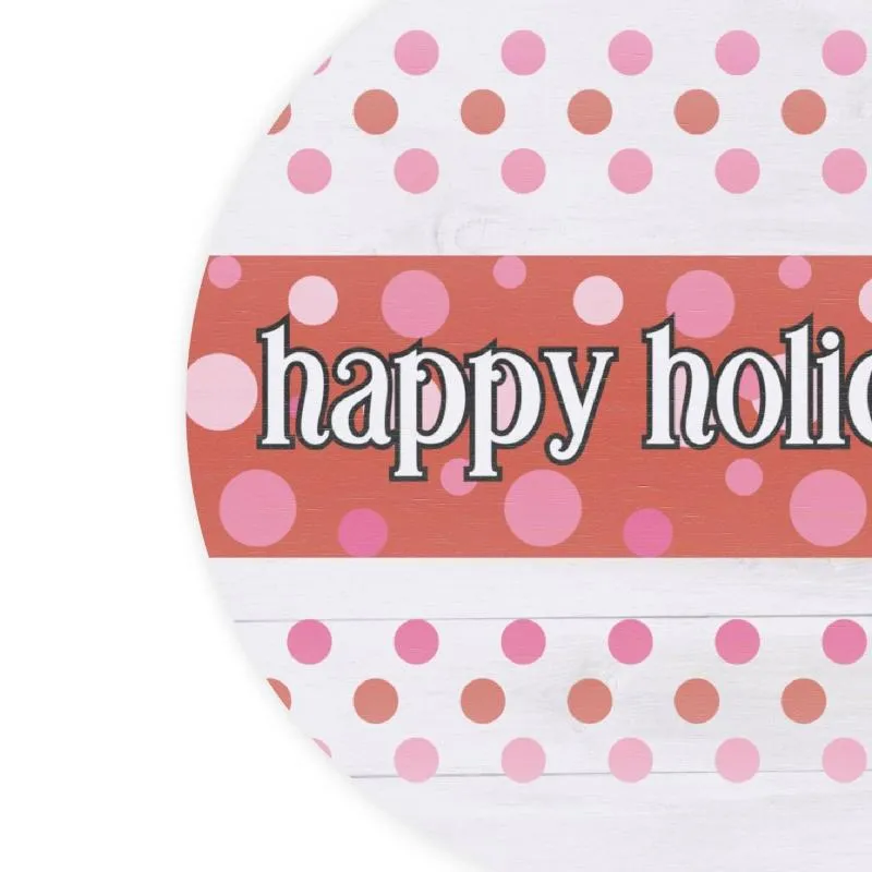Happy Holidays Sign - Festive Wood Holiday Decor for Your Home