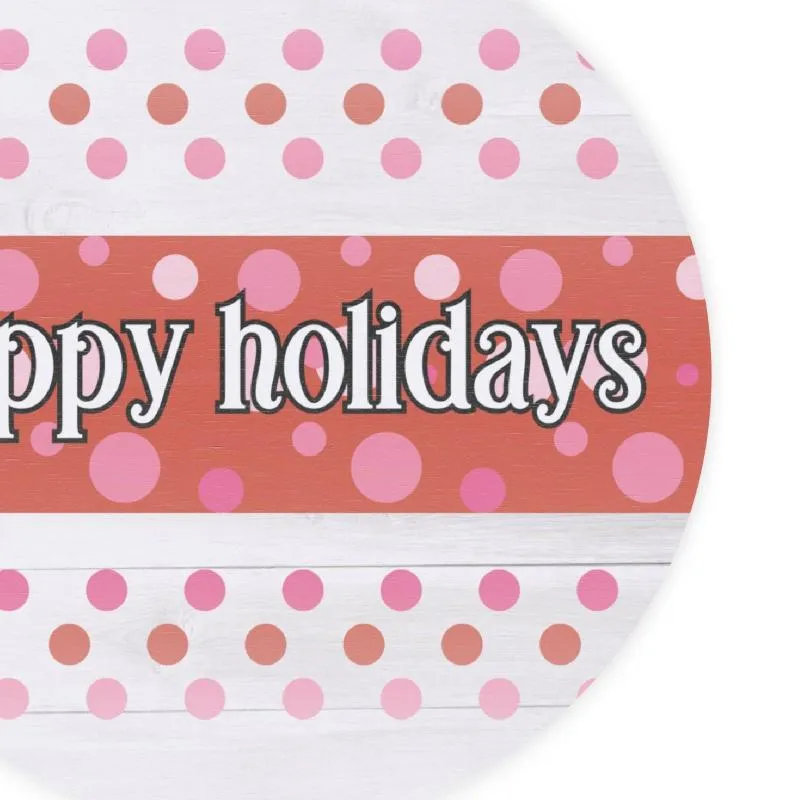 Happy Holidays Sign - Festive Wood Holiday Decor for Your Home