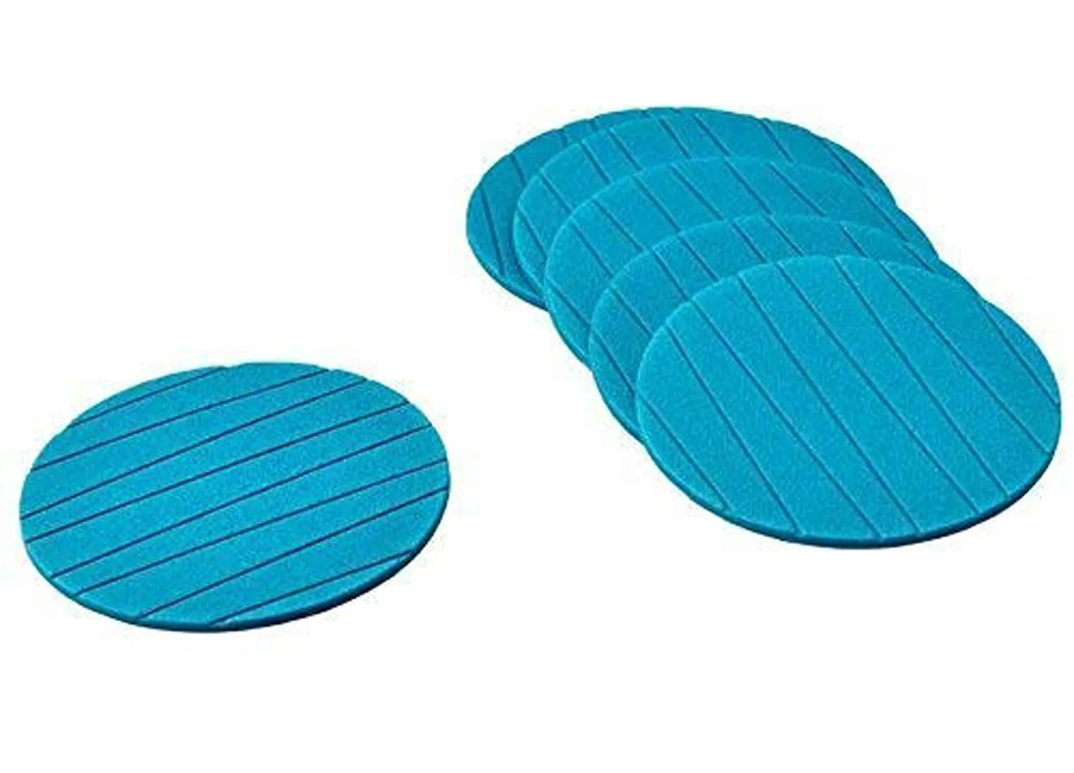 Heart Home Soft EVA Foam Set of 12 Pcs Non Slip Heat Insulation Coasters for Tea Coffee Cups Mugs Beer Cans Bar Glass (Green)-HS_38_HEARTH21363, Standard