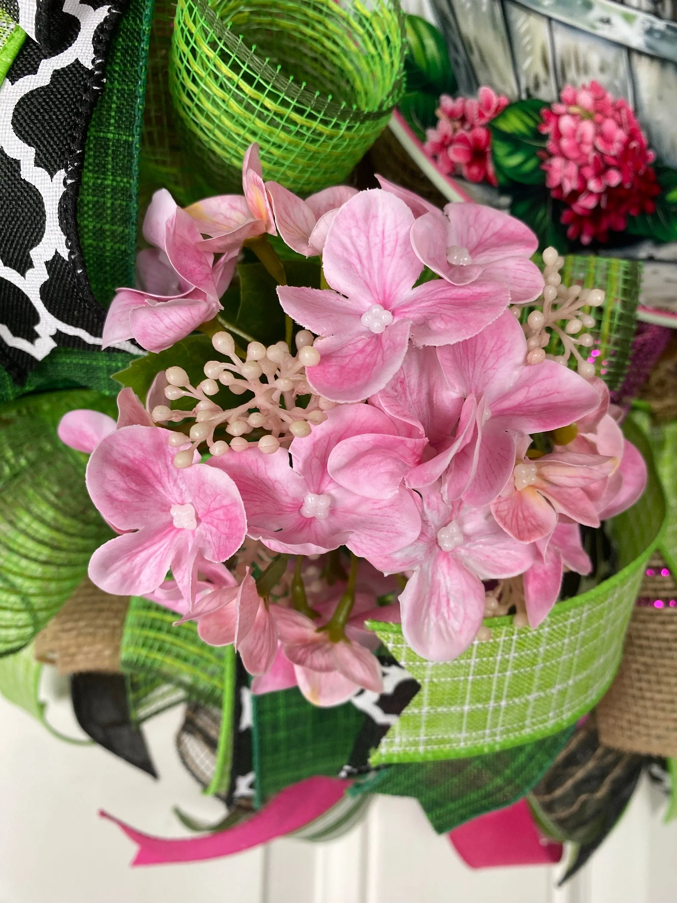 Hydrangea Watermelon Wreath