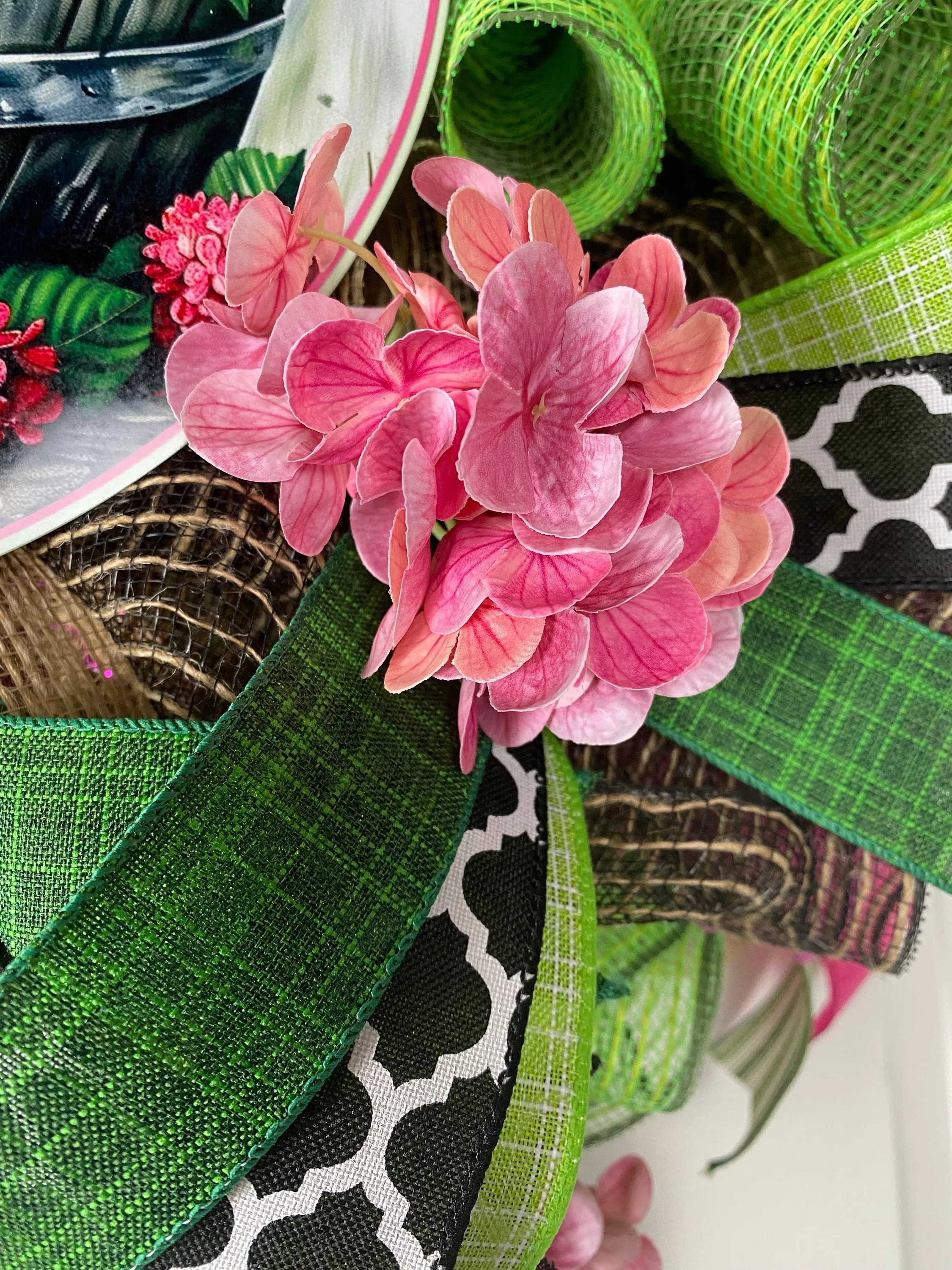 Hydrangea Watermelon Wreath