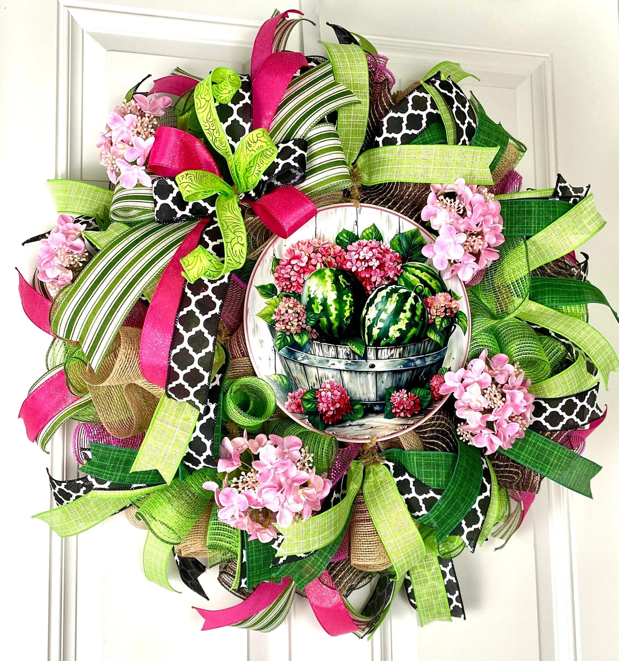 Hydrangea Watermelon Wreath