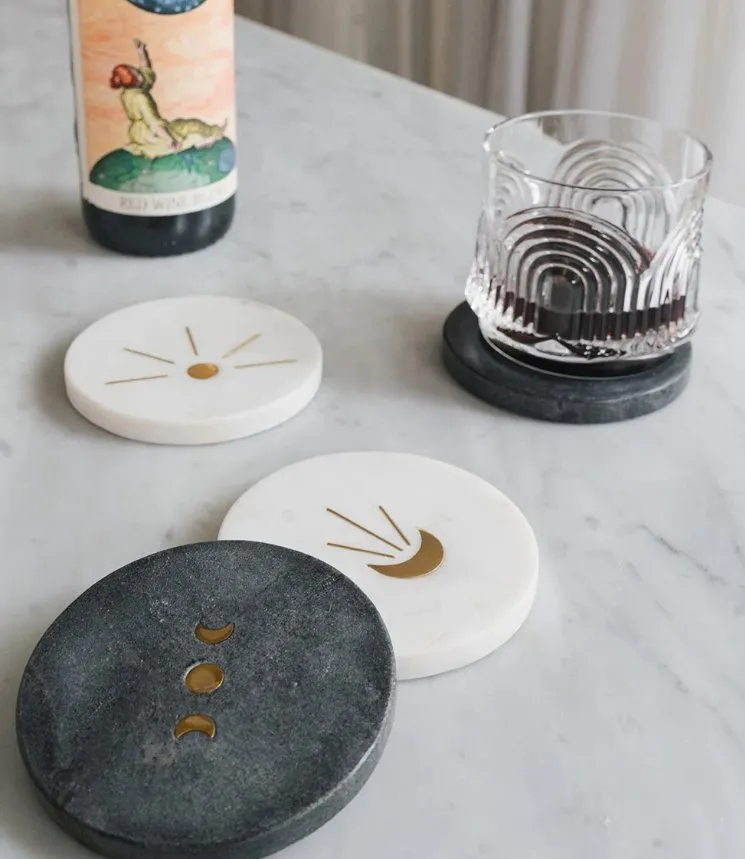 Indukala Moon Phase Coasters