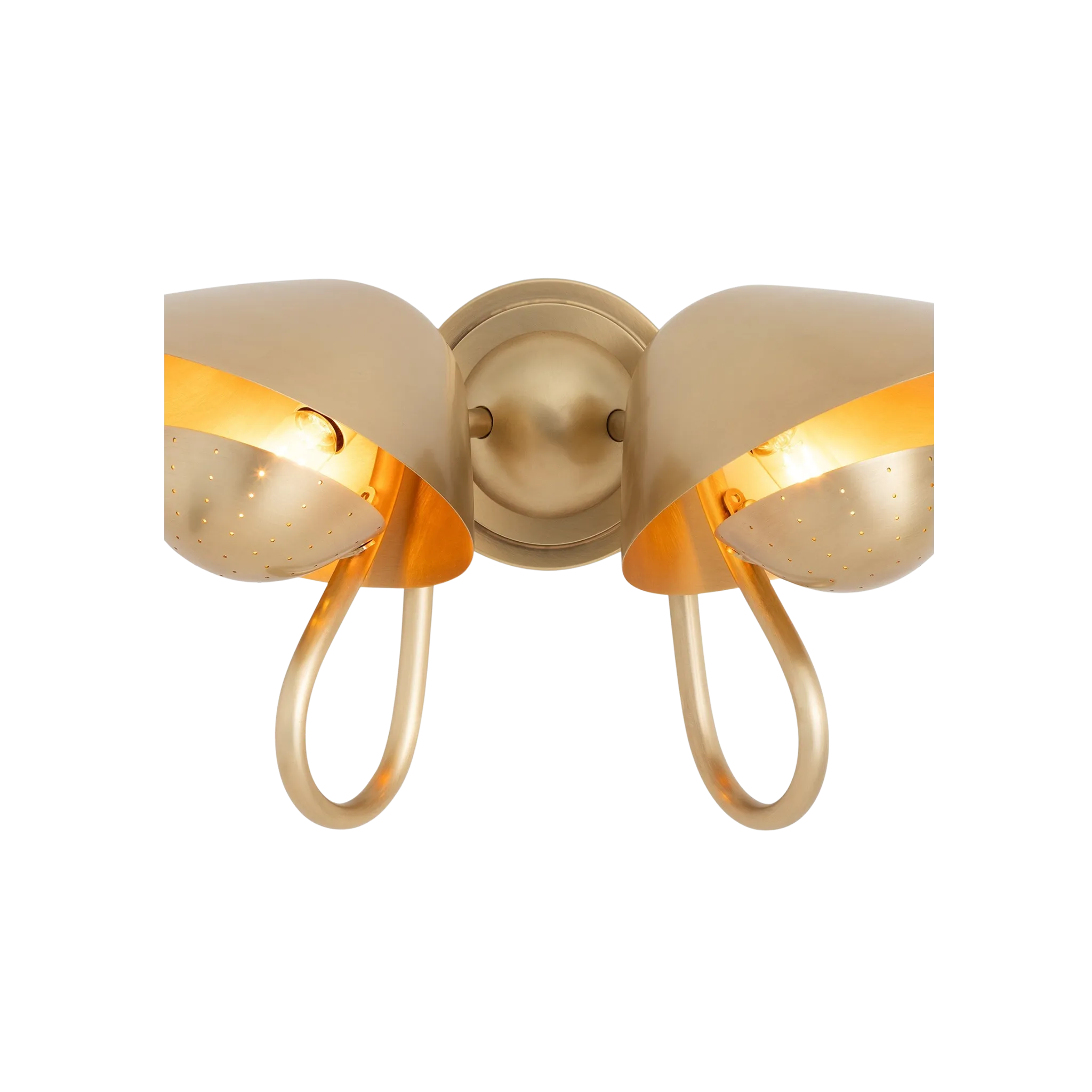 Keaton Sconce Double (Brass)