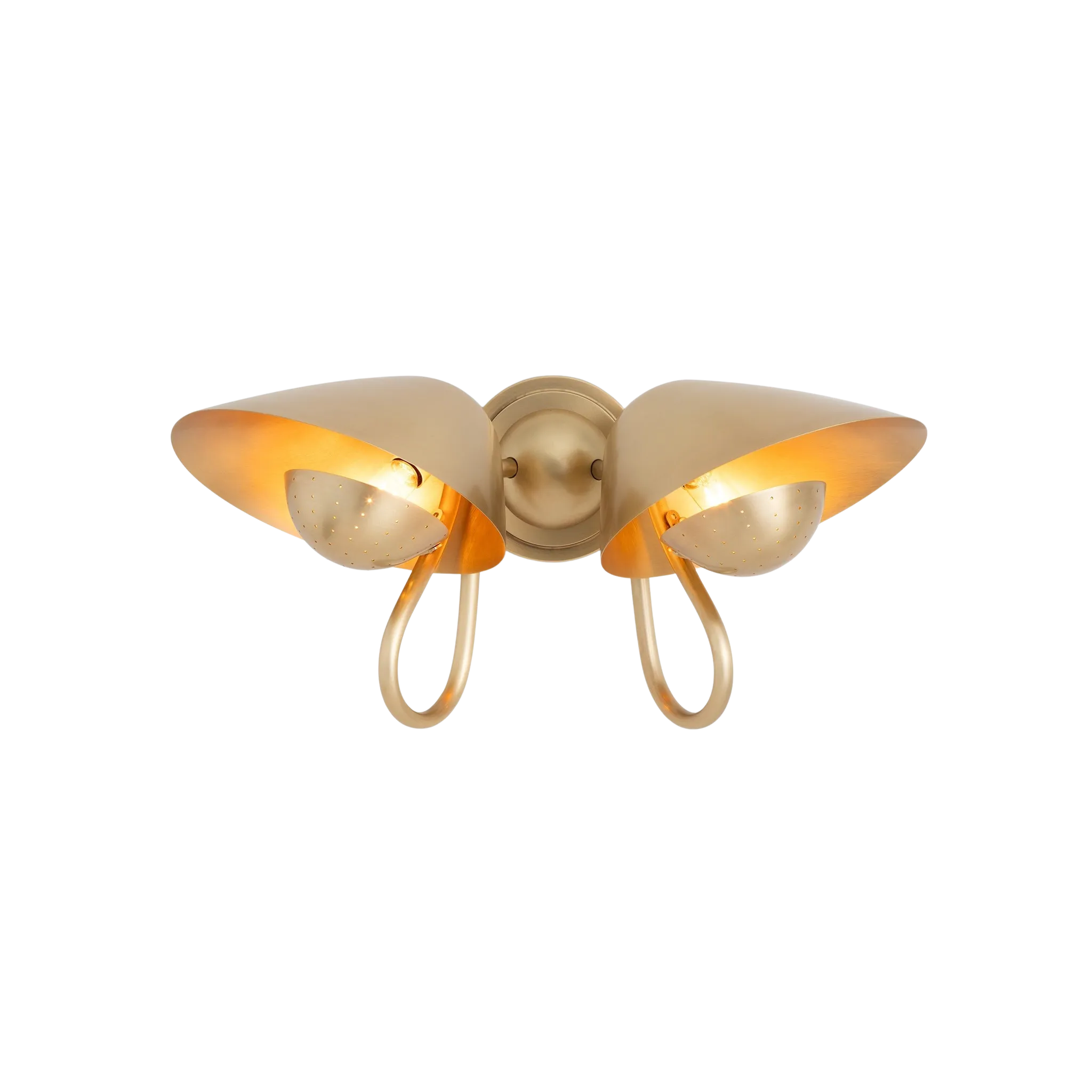 Keaton Sconce Double (Brass)