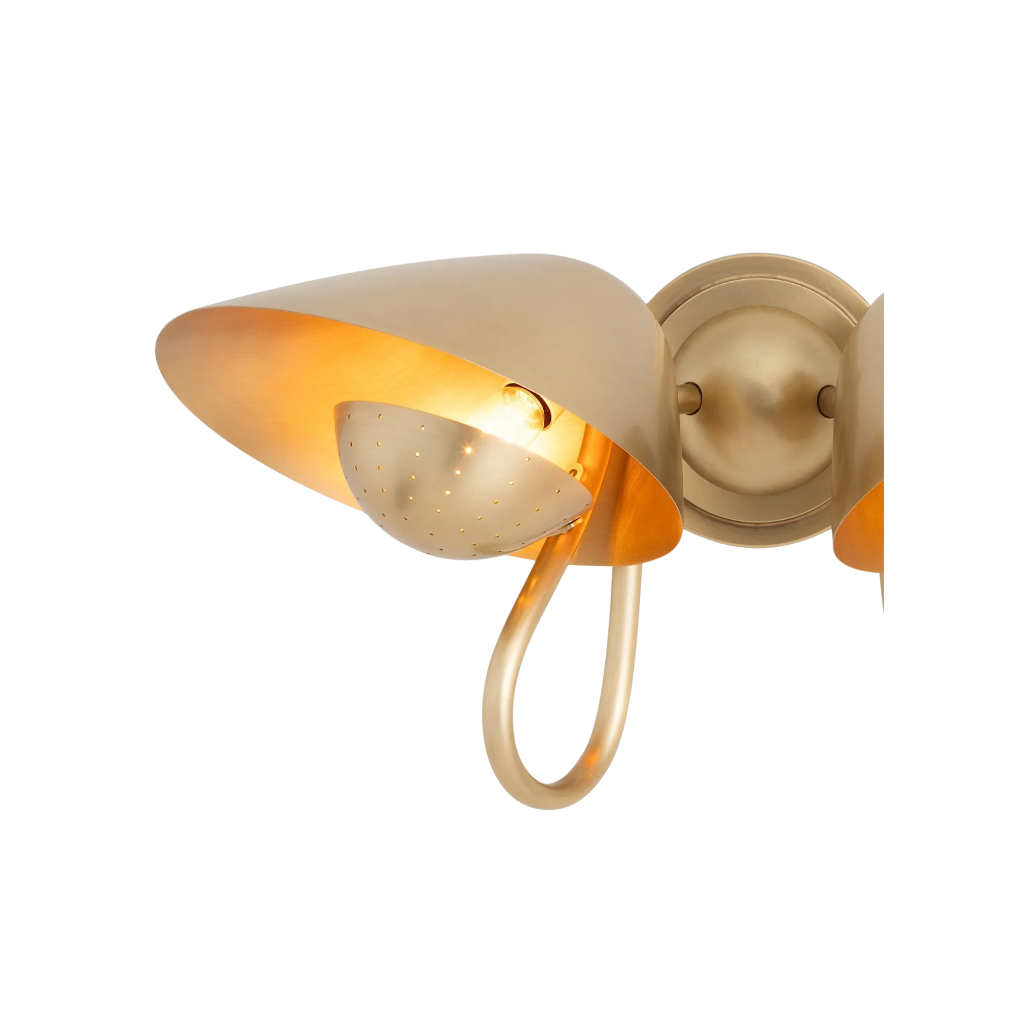 Keaton Sconce Double (Brass)