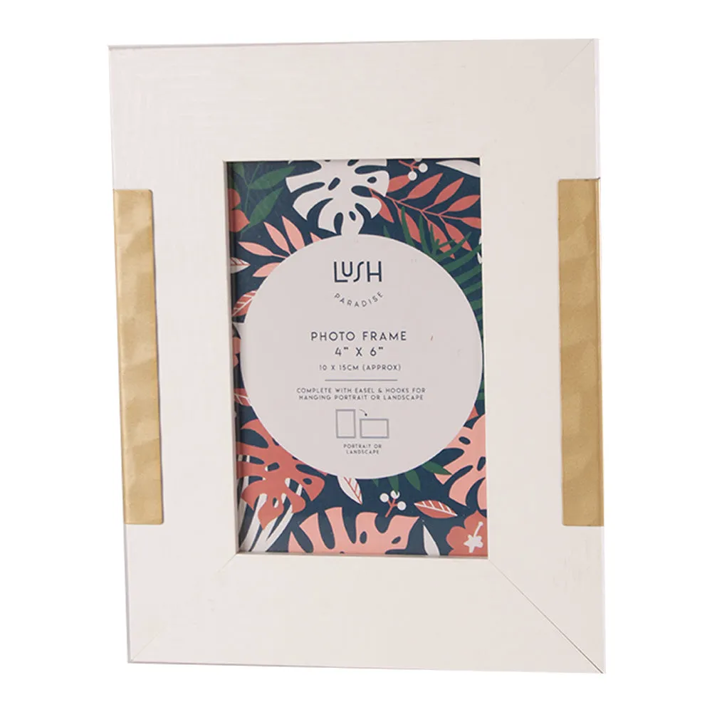 Lush Paradise Gold Strip Photo Frame 4"x6"