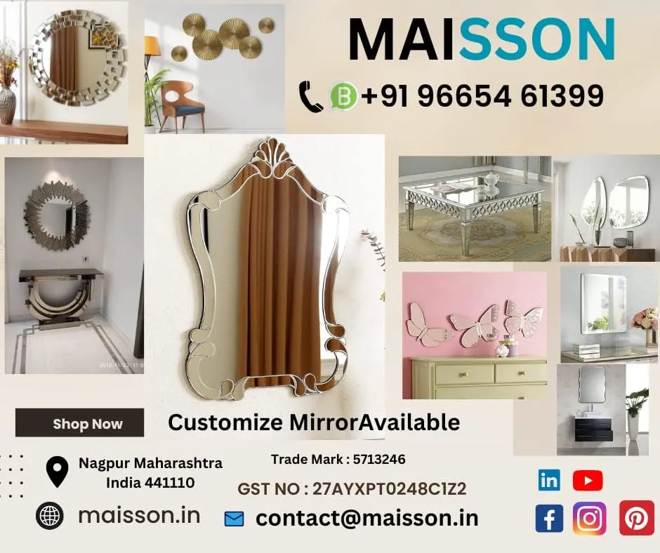 MAISSON Bathroom LED Mirror with Touch Sensor, 3 Light Effects, Glass, Oval LED-M-82 (18 x 30 Inch)