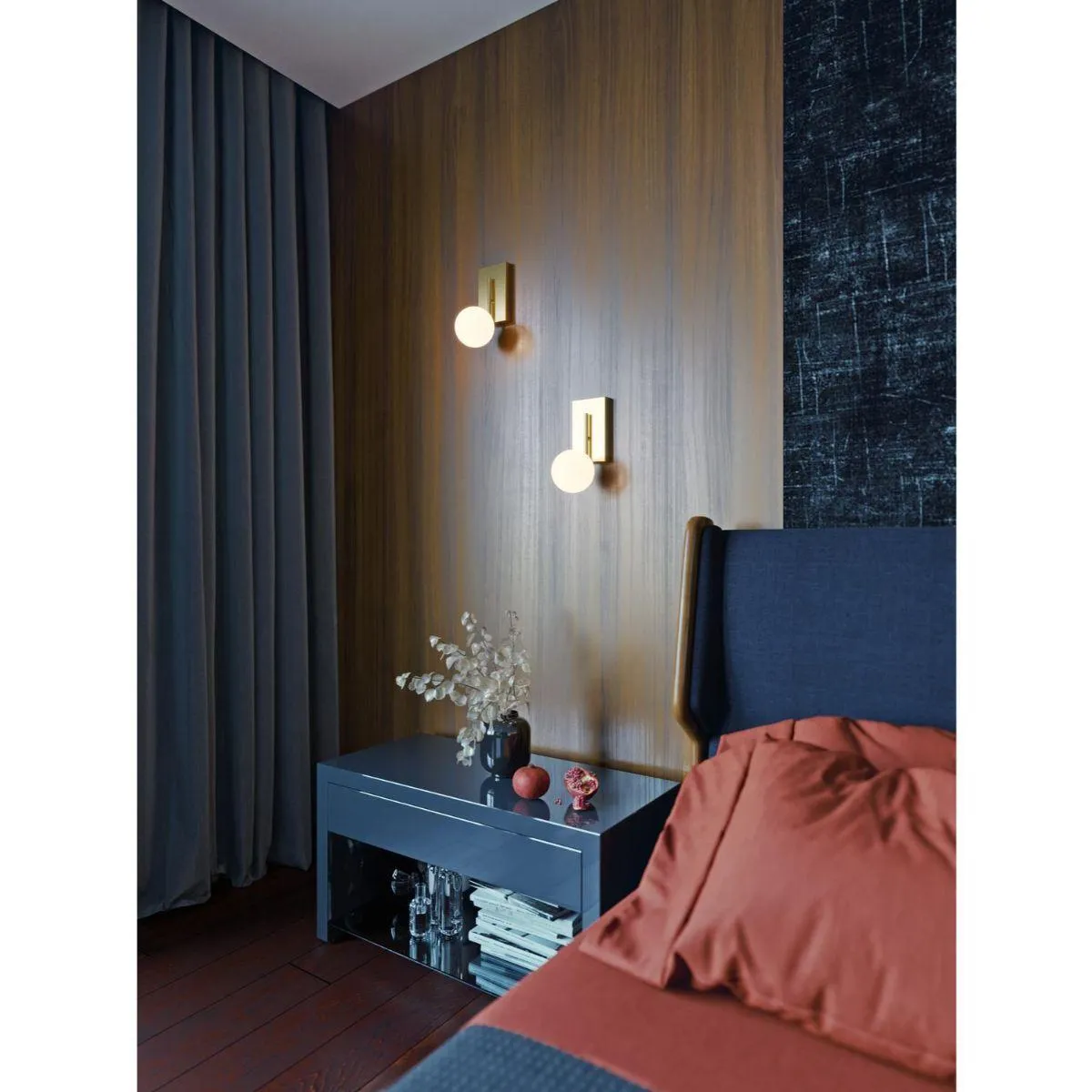 Metropolitan 12 in. LED Bath Sconce Satin Brass Finish White Shade