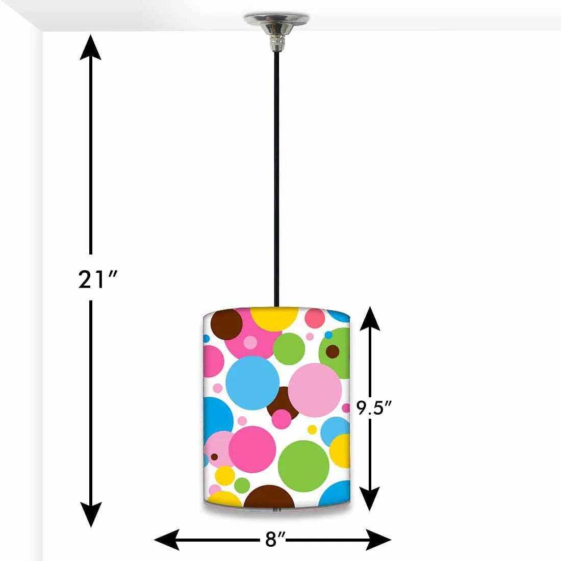 New Designer Pendant Lamp - Big Colorful Circle
