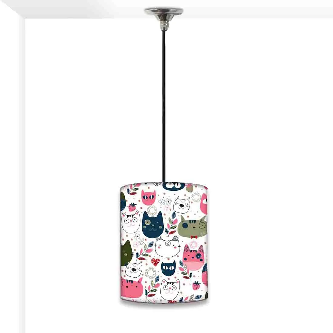 Nursery Ceiling Pendant Lamp - Cats Everywhere