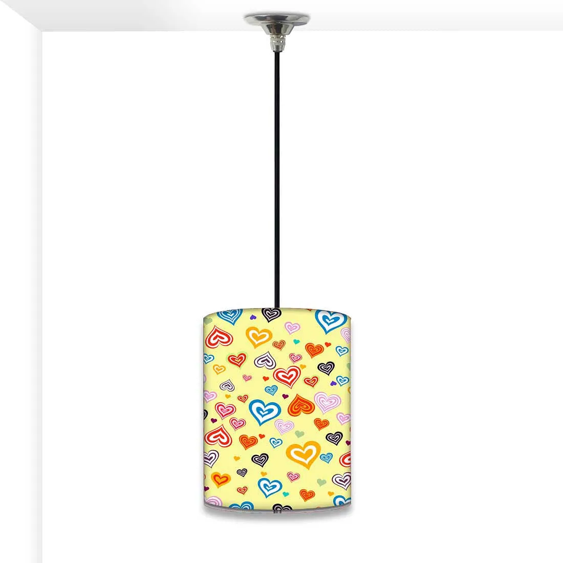 Outdoor Ceiling Pendant Lamp - Colorful Hearts