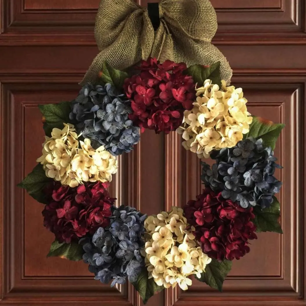 Patriotic Front Door Wreath for 4th of July
