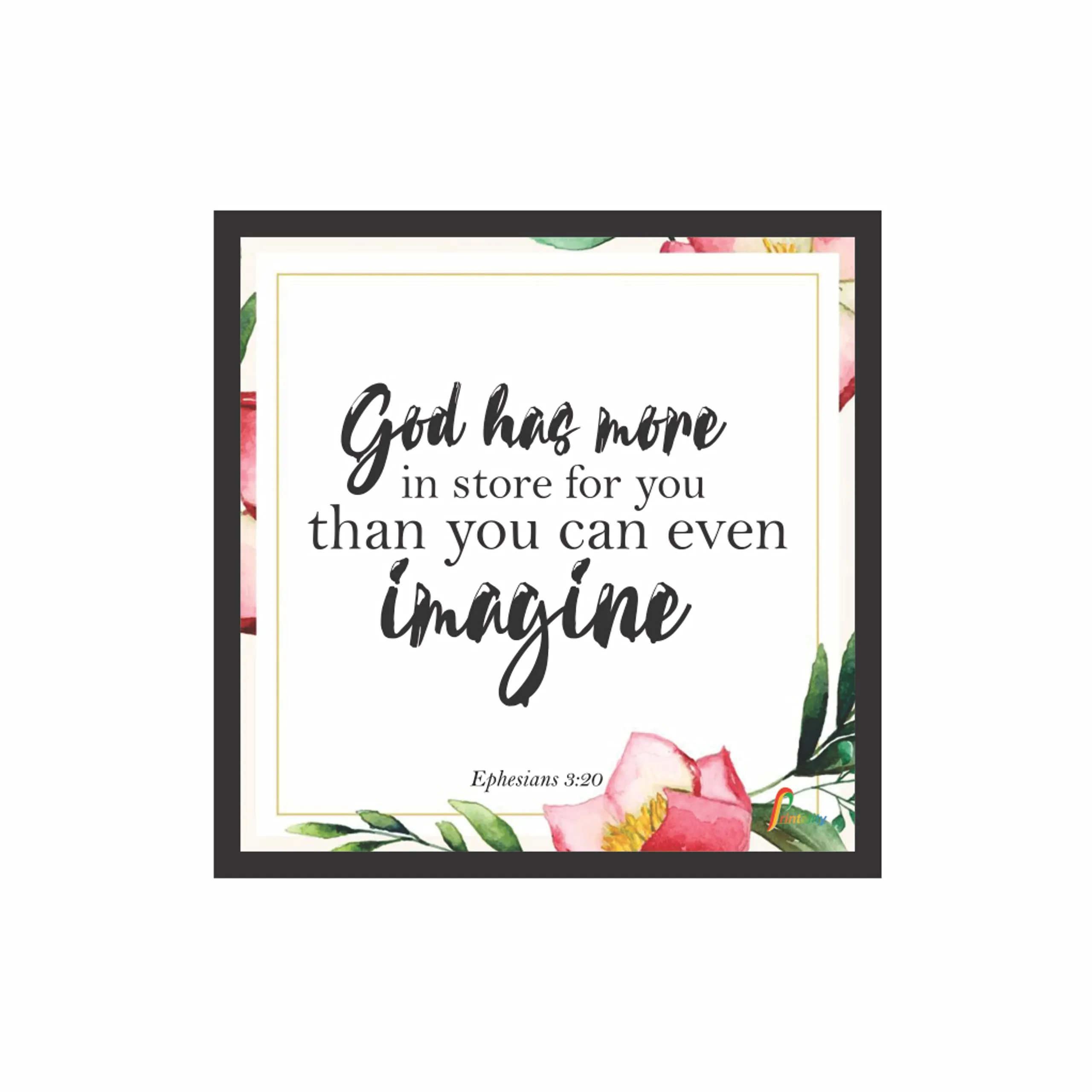 Printality Wall Photo Frame God has More Bible Verse Printed Wall Hanging Photo Frame for Home Photo Frames for wall dacoration