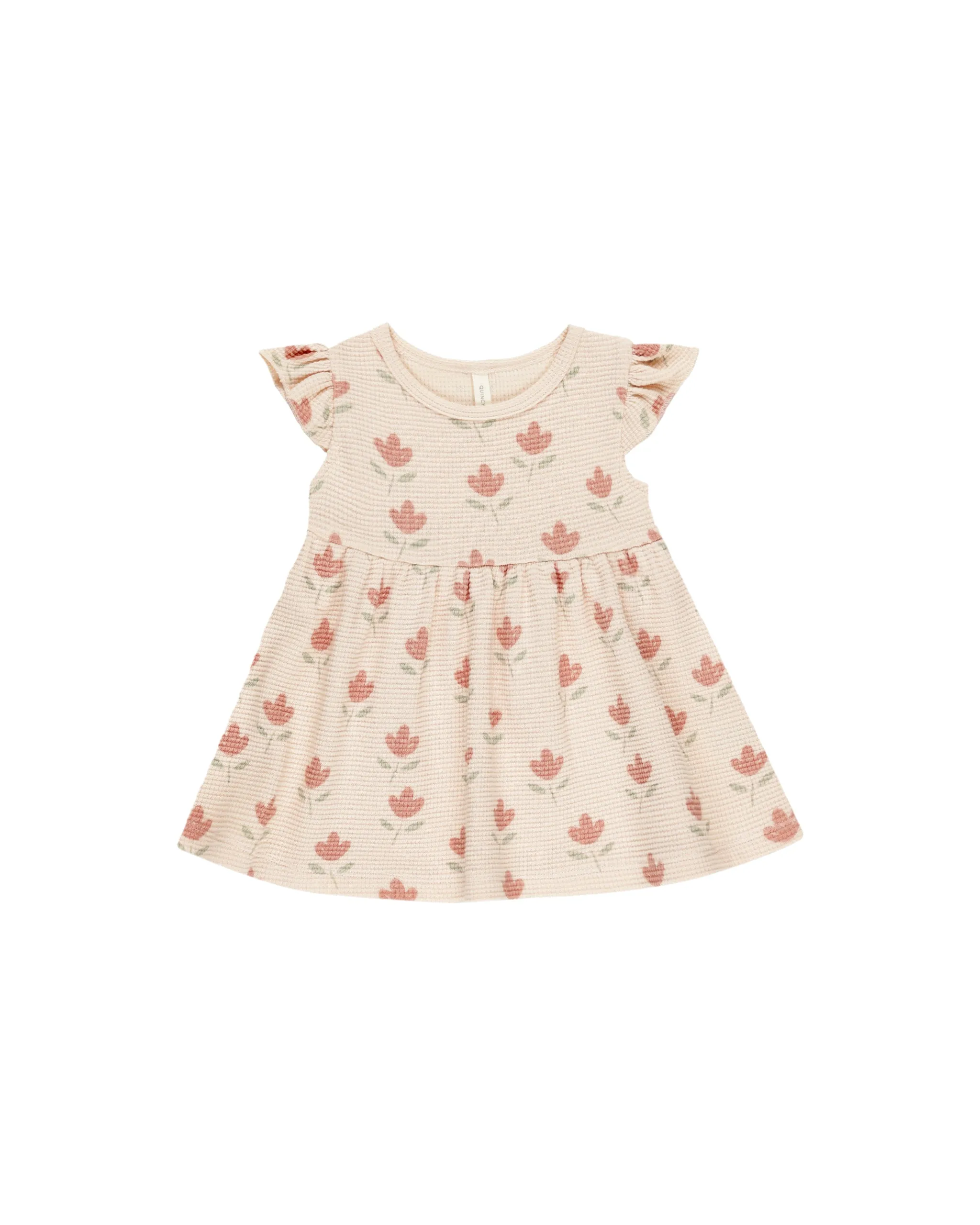 Quincy Mae Flutter Sleeve Dress in Tulips